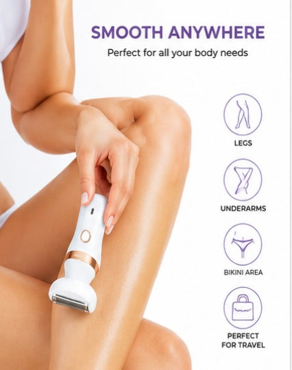 KENZZI Lady Shaver | Rechargeable Women’s Electric Razor | Wet & Dry Hair Removal